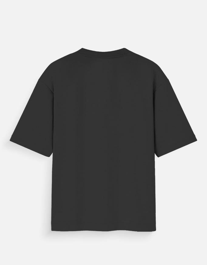 Skull Fire Graphic Oversized T-Shirt