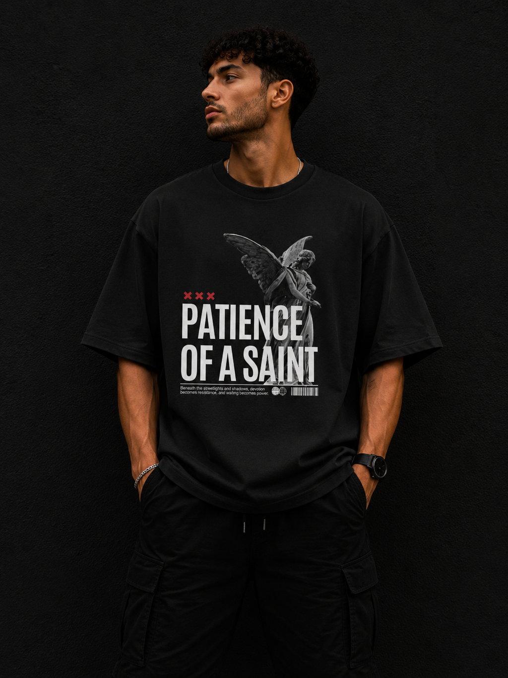 Patience of a Saint – Oversized unisex t-shirt
