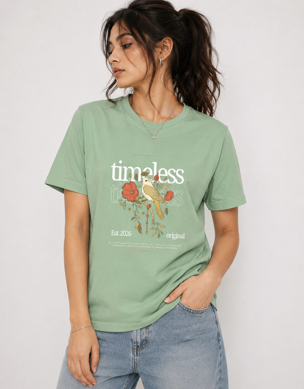 Unisex Timeless Botanical Graphic T-Shirt
