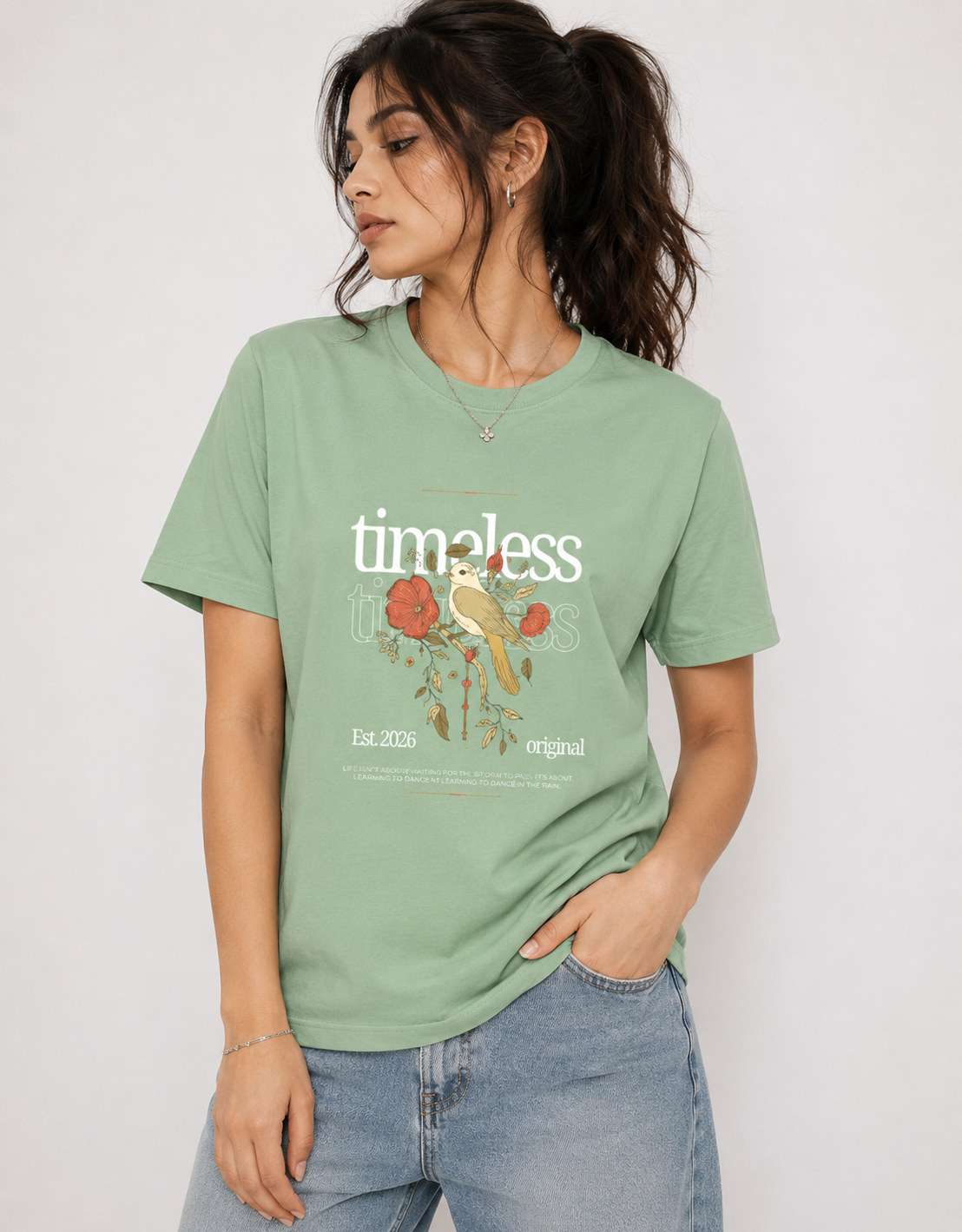 Unisex Timeless Botanical Graphic T-Shirt