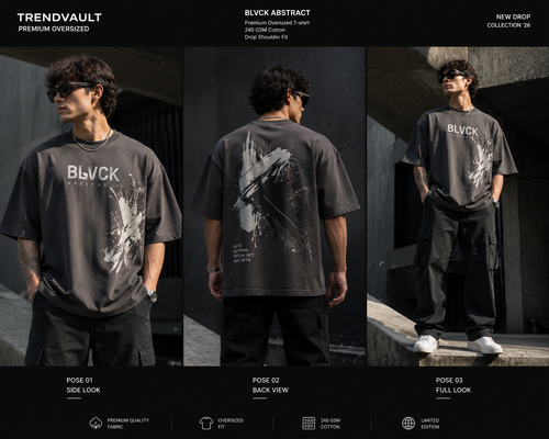 Shadow Splash Oversized T-Shirt