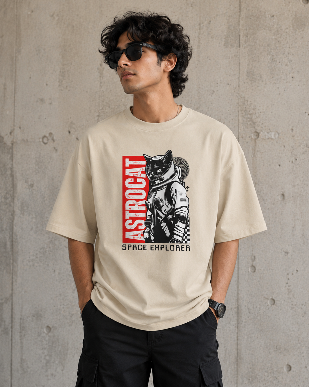 AstroCat Space Explorer Classic Crew T-Shirt