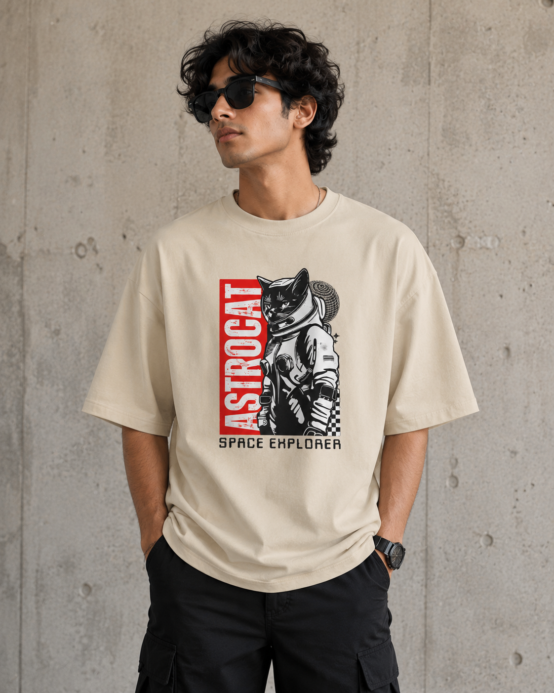 AstroCat Space Explorer Classic Crew T-Shirt