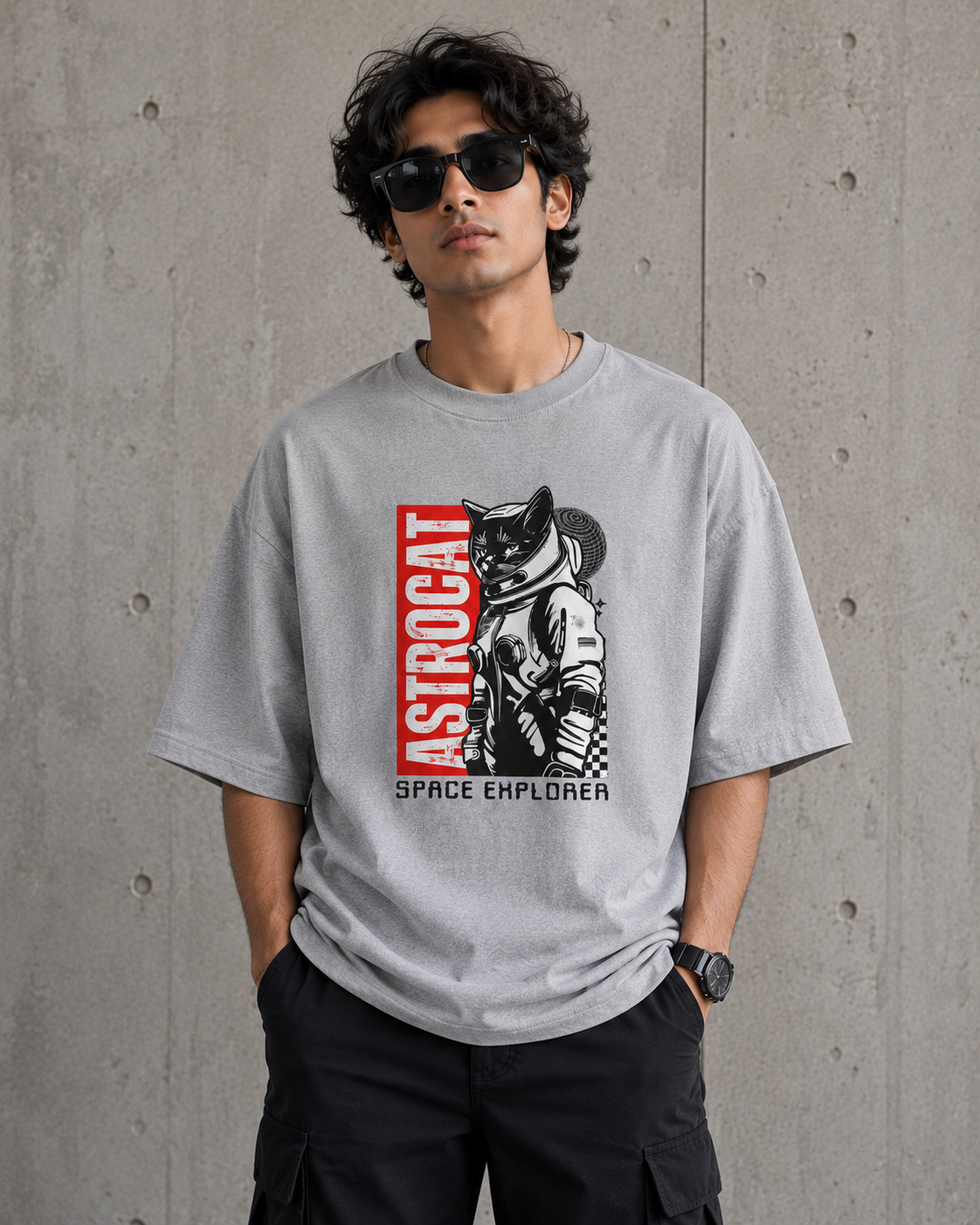 AstroCat Space Explorer Classic Crew T-Shirt