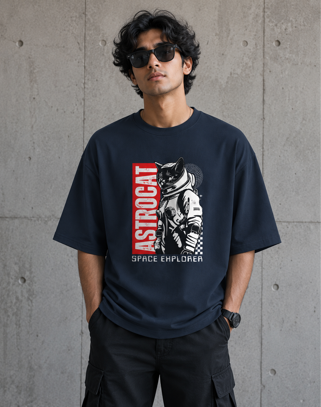 AstroCat Space Explorer Classic Crew T-Shirt