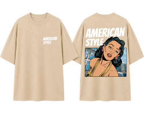 American Style Pop Art Oversized T-Shirt