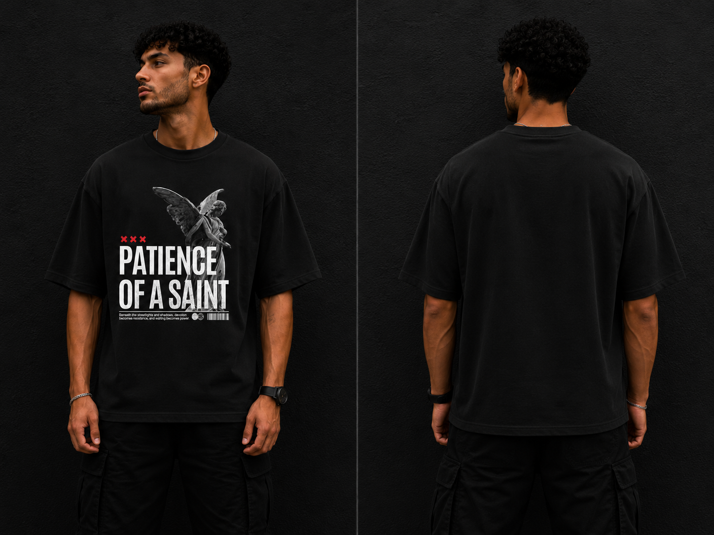Patience of a Saint – Oversized unisex t-shirt