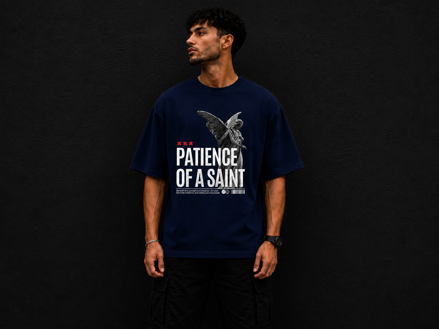 Patience of a Saint – Oversized unisex t-shirt
