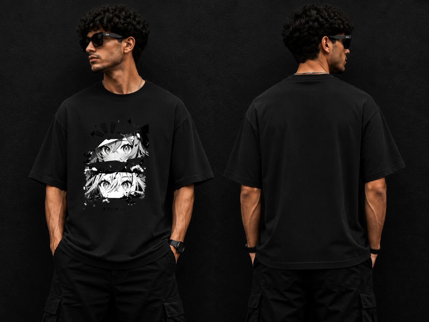 Anime Eyes Oversized T-Shirt Collection
