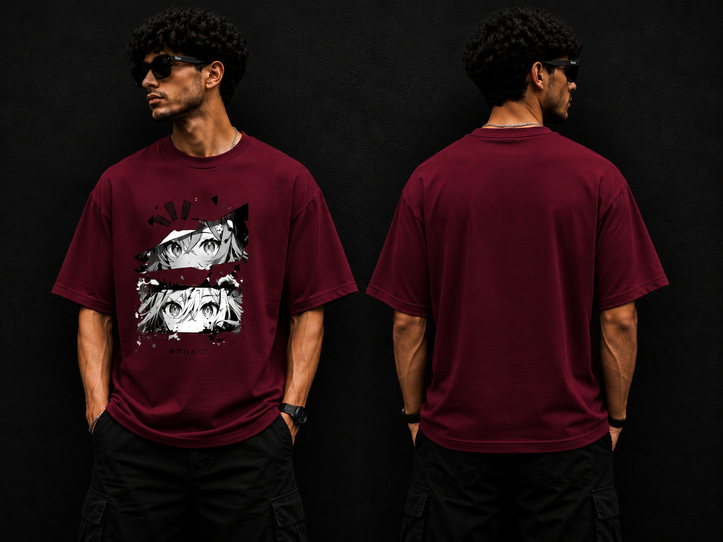 Anime Eyes Oversized T-Shirt Collection