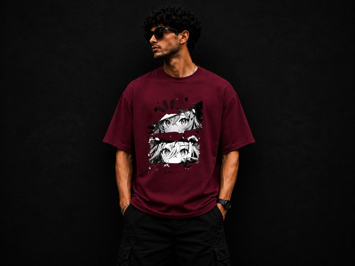 Anime Eyes Oversized T-Shirt Collection