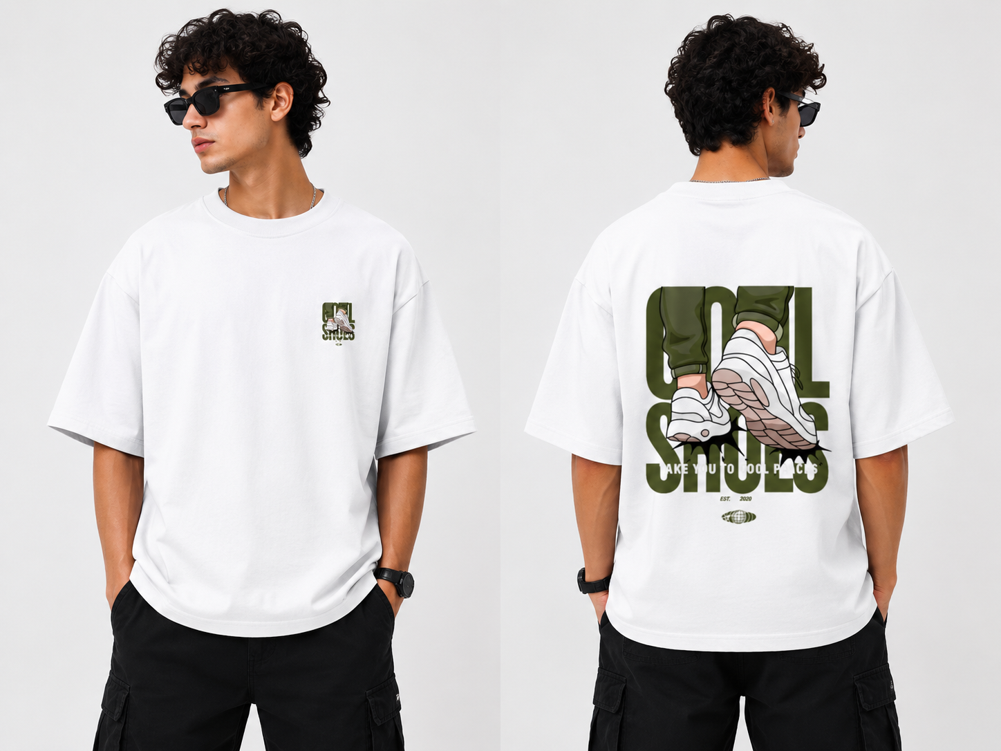 unsex Cool Shoes Oversized T-Shirt