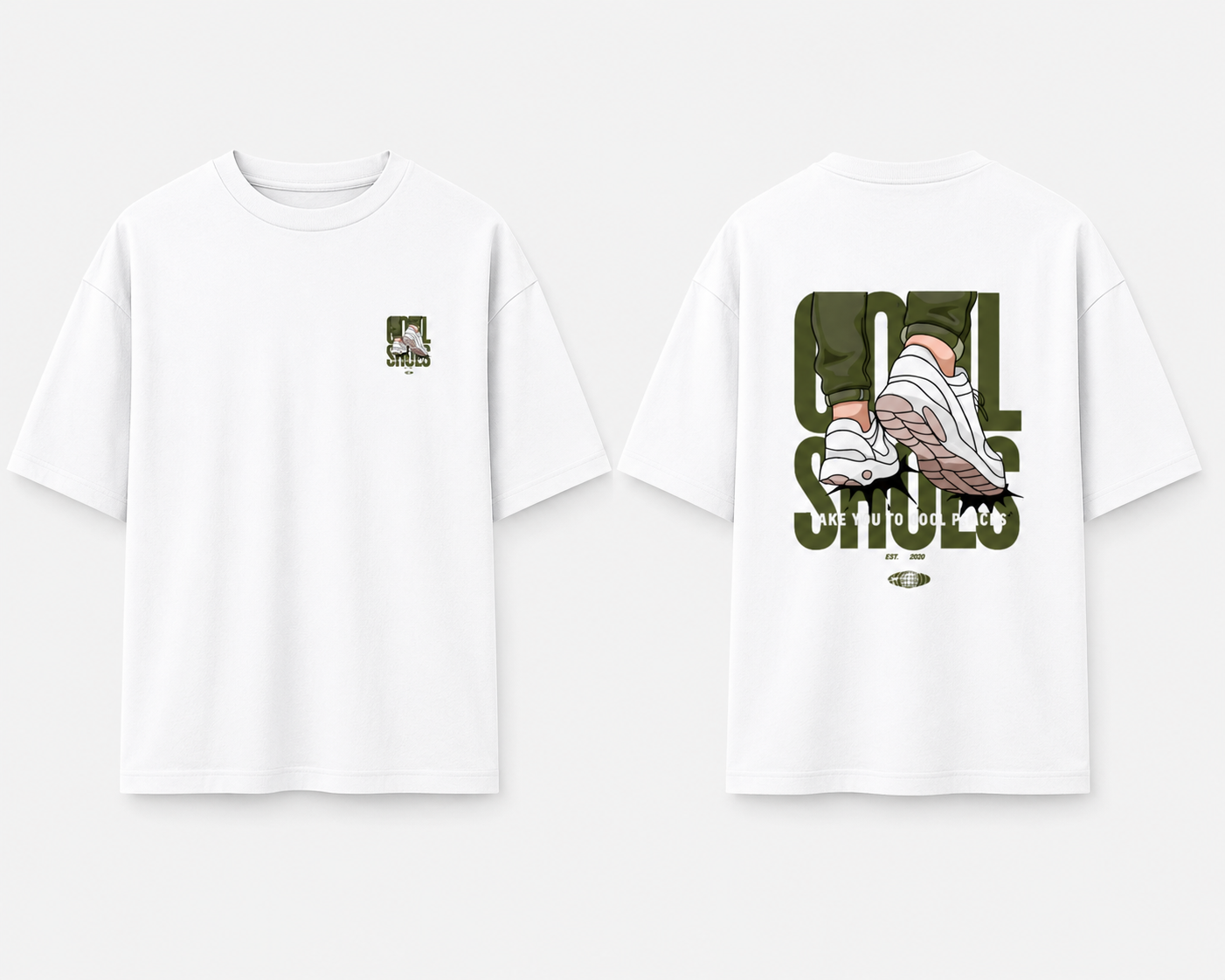 unsex Cool Shoes Oversized T-Shirt