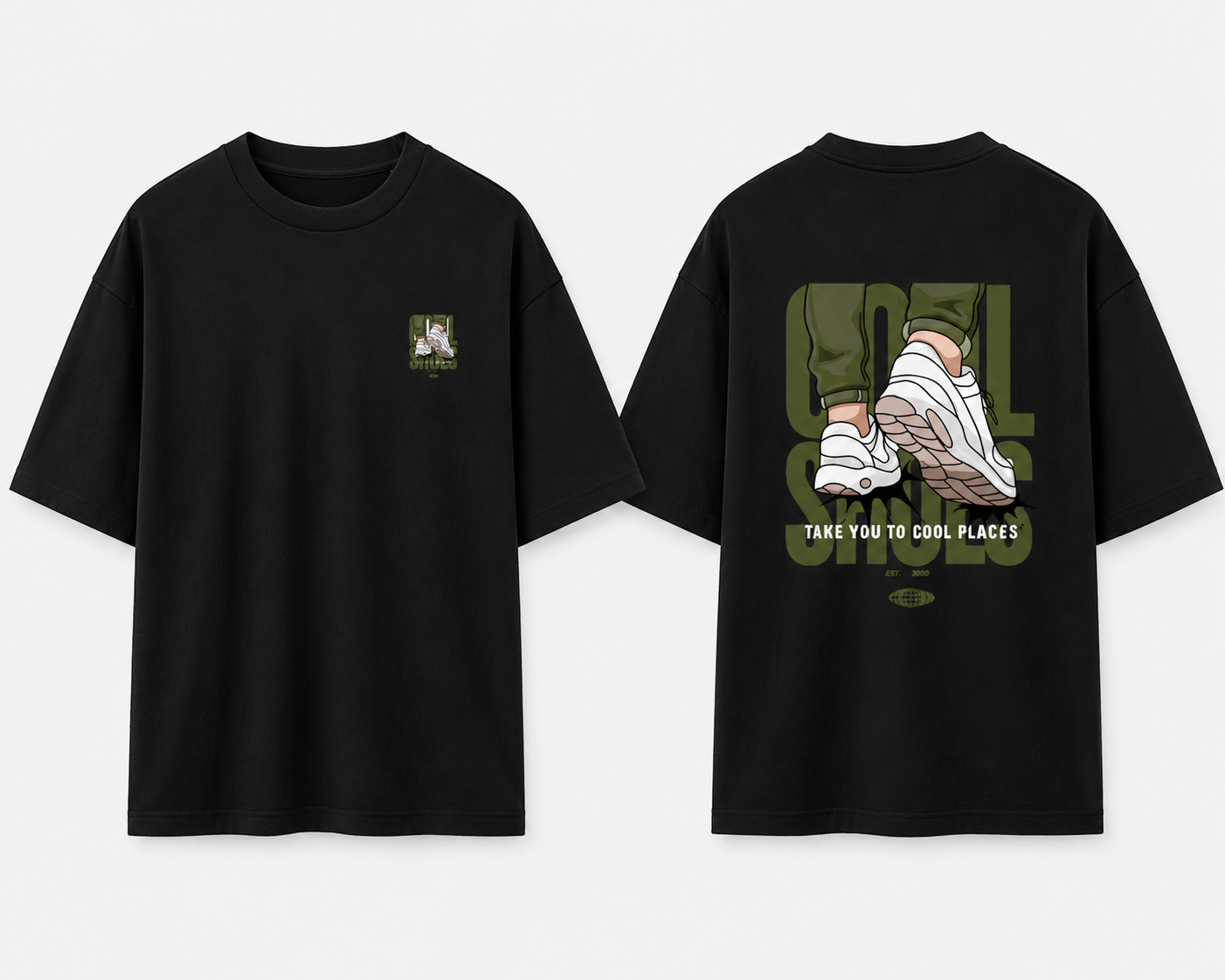 unsex Cool Shoes Oversized T-Shirt
