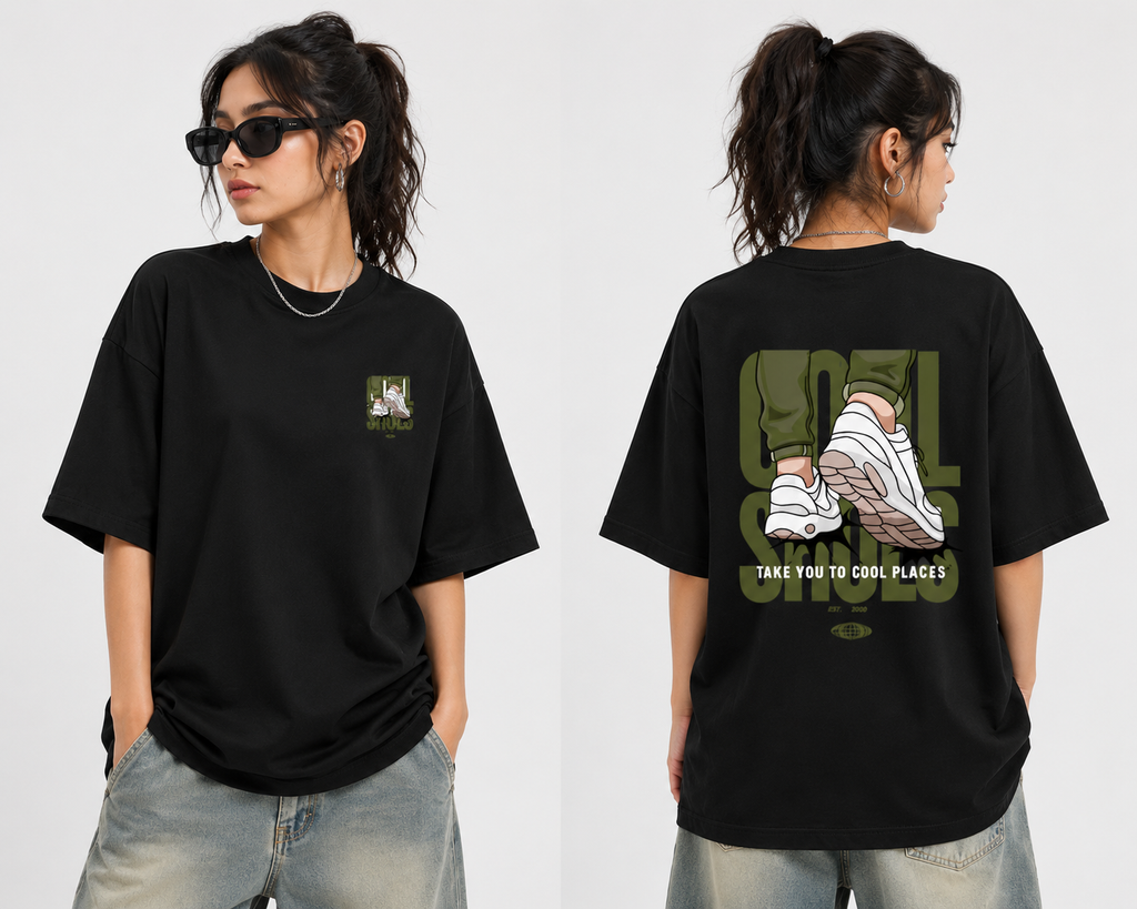 unsex Cool Shoes Oversized T-Shirt