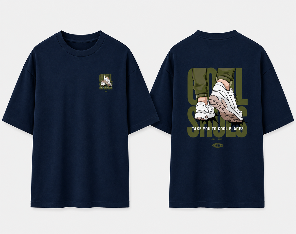 unsex Cool Shoes Oversized T-Shirt