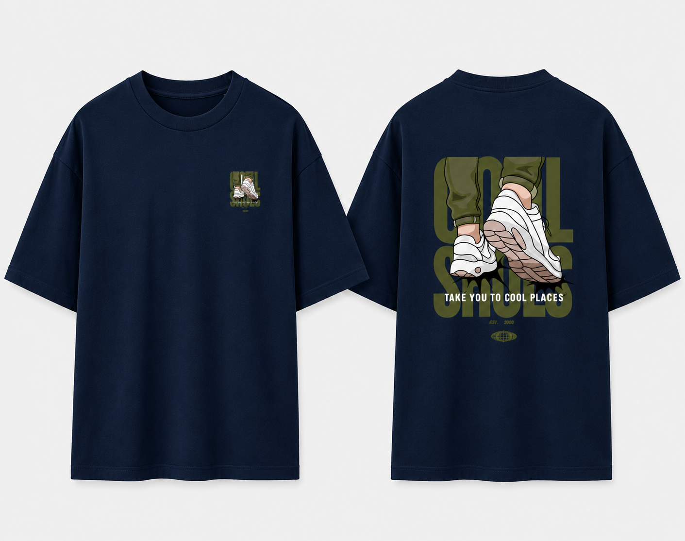 unsex Cool Shoes Oversized T-Shirt